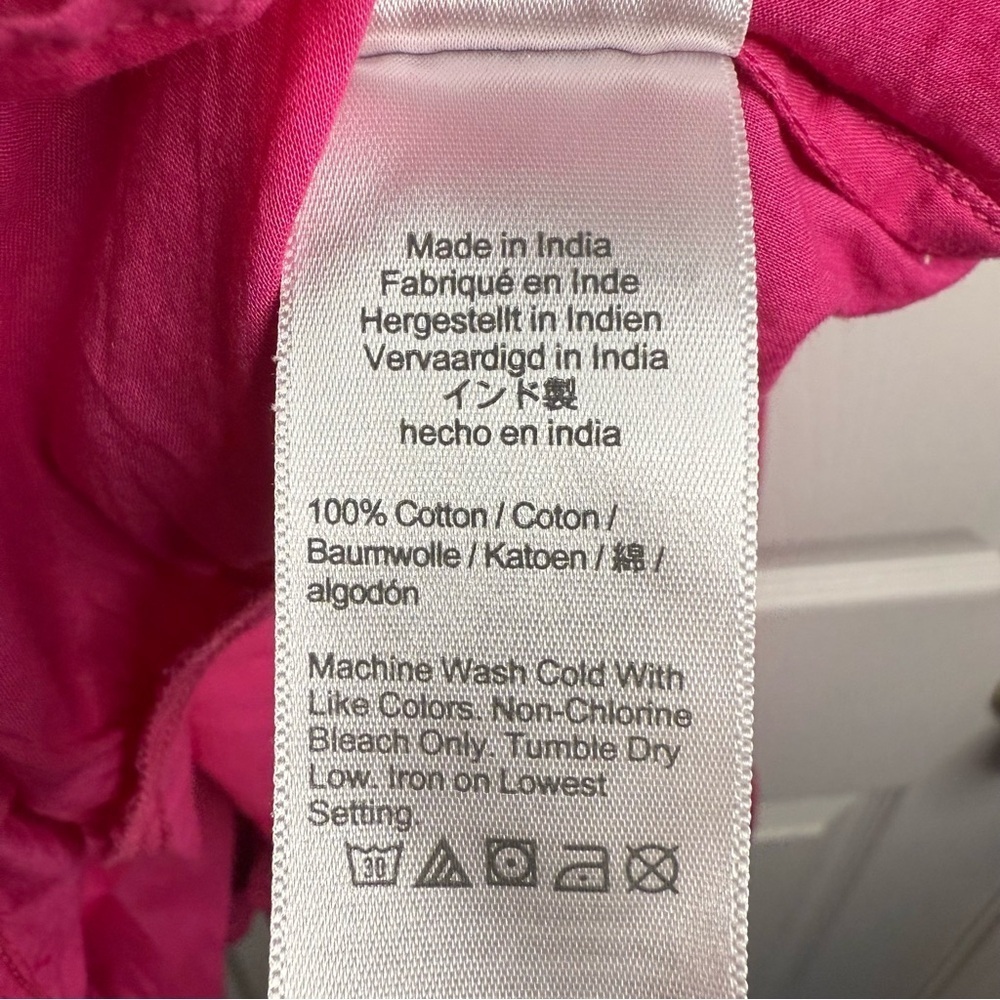 J. Crew Pink Women's Dress Sheer 100% Cotton Size Small GUC - Picture 5 of 7
